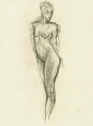 Figura desnuda llena de gracia