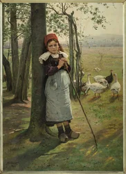 La Niña de los Gansos, ca. 1885