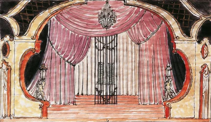 Escenografía de Cosi Fan Tutte de Wolfgang Amadeus Mozart