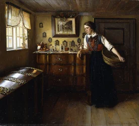 Un momento de descanso, 1918