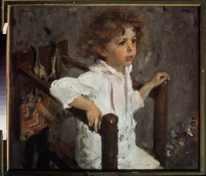 Retrato de Mijail Morozov. Pintura de Valentin Aleksandrovich Serov (1865-1911), óleo sobre lienzo