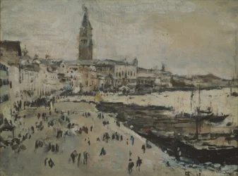 El muelle de Schiavoni en Venecia