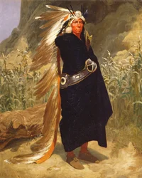 Retrato de un jefe indio, 1875