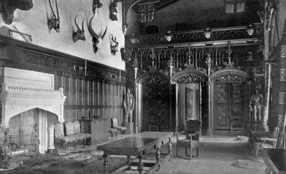 Comedor, Abadía de Newstead, Nottinghamshire, 1924-1926