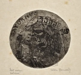 Representación del divinista Saturno (dibujo)