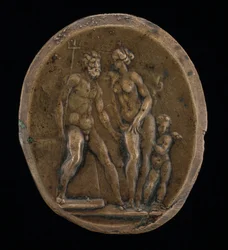 Neptuno, Anfitrite y Cupido