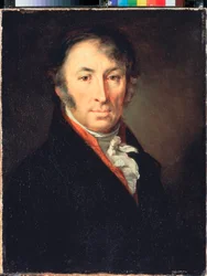 Retrato del autor e historiador N M Karamzin (Retrato del autor e historiador N M Karamzin) - Pintura de Vasili Andreyevich Tropinin (Vassili Tropinin) (1776-1857), óleo sobre lienzo