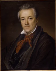 Retrato del pintor Pyotr (Piotr) Fyodorovich Sokolov (Pierre Sokolov) (1791-1848) (Retrato del pintor P.F.Sokolov). Pintura de Vasili Andreyevich Tropinin (Vassili Tropinin) (1776-1857), óleo sobre lienzo