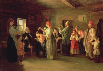 Inspección de un hogar infantil, 1866