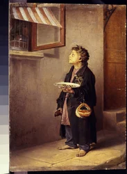 Un aprendiz observando un loro par Perov, Vasili Grigoryevich (1834-1882)