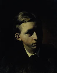 Retrato del pintor Nikolai Alexeyevich Kasatkin 1859-1930, 1876