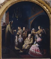 Sermón en un pueblo, 1861