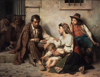 Familia visitando a un prisionero, 1868