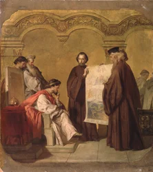 El Gran Duque Vladimir recibiendo a los embajadores