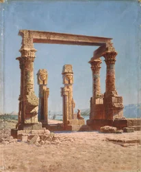 Una ruina de templo egipcio