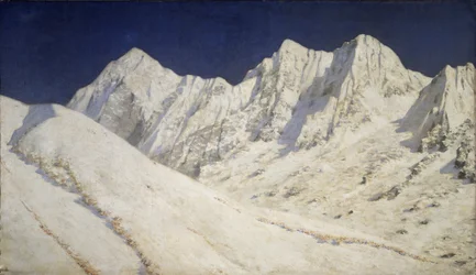 India. Nieve en el Himalaya, 1874-1876
