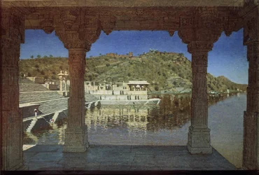Rajasthan. En el lago de Udaipur, 1874