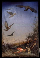 Un soldado olvidado - Pintura de Vasili Vasilyevich Vereshchagin (Vassili Vereshchagin) (1842-1904), óleo sobre lienzo