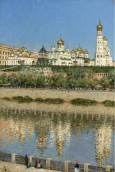 Vista del Kremlin de Moscú