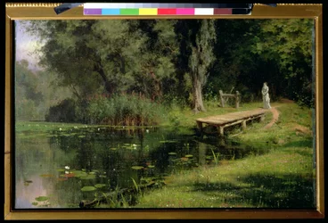 El estanque cubierto de vegetación, 1880