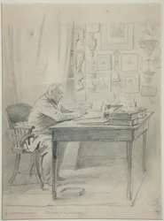 Retrato del autor Faddei Bulgarin 1789-1859, 1840s