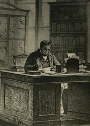 Retrato del filólogo y editor Nikolai Ivanovich Grech 1787-1867