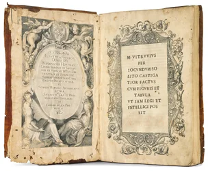 De architectura libri decem por Marcus Vitruvius Pollio, editado por Fra Giovanni Giocondo, 1511