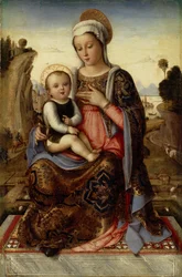 Virgen y niño, siglo XV