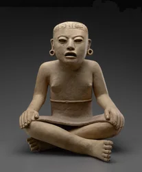 Mujer sentada, 600-900 d.C.