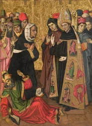 San Agustín disputando con los herejes