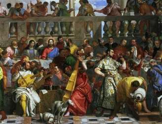 El Banquete de Bodas en Caná (detalle)