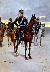 Oficial de granaderos montados del ejército argentino