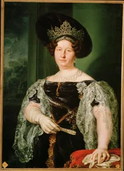 María Cristina de Borbón, cuarta esposa de Fernando VII (pintura sobre lienzo)