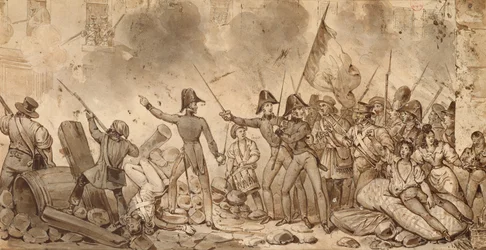Toma del cuartel de la calle de Babylone, 29 de julio de 1830 (dibujo)