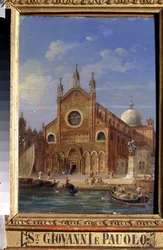 Vistas de Venecia. La Iglesia de Santi Giovanni e Paolo (San Zanipolo)