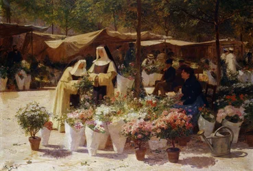 El mercado de flores