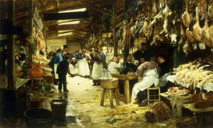 El mercado, 1885