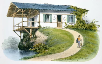 Casa de un guardabosques, ilustración de 