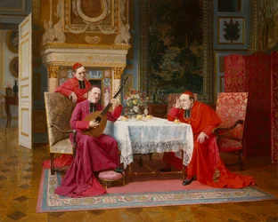 After Dinner Entertainment (óleo sobre lienzo)