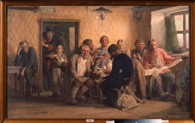 Casa de té - Pintura de Viktor Mikhaylovich Vasnetsov (1848-1926), óleo sobre lienzo