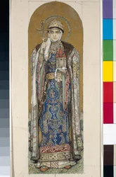 Santa Olga, Princesa de Kiev (Estudio para frescos en la Catedral de San Vladimir de Kiev)