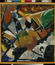 "Composición" Peinture de Viktor Palmov (1888-1929) - 1921 - Óleo sobre lienzo - Museo Estatal Ruso, San Petersburgo