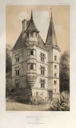 Arquitectura Pintoresca o Monumentos del Siglo XV. y XVI. Siglos: Castillos de Francia de los Siglos XV y XVI: Pl. 61, Antiguo Fief De Fley (Nièvre)