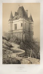 Arquitectura Pintoresca o Monumentos del Siglo XV. y XVI. Siglos: Castillos de Francia de los Siglos XV y XVI: Pl. 77, Le Mesnil (Corrèze)