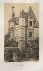 Arquitectura Pintoresca o Monumentos del Siglo XV. y XVI. Siglos: Castillos de Francia de los Siglos XV y XVI: Pl. 78, Manoir de Belvau (Corrèze)