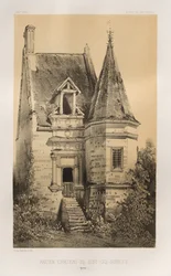 Arquitectura Pintoresca o Monumentos del Siglo XV. y XVI. Siglos: Castillos de Francia de los Siglos XV y XVI: Pl. 86, Antiguo Castillo de Gisy-Les-Nobles (Yonne)