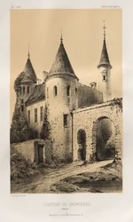 Arquitectura Pintoresca o Monumentos del Siglo XV. y XVI. Siglos: Castillos de Francia de los Siglos XV y XVI: Pl. 89, Château du Vaumissel (Calvados)
