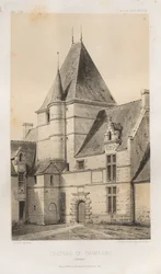 Arquitectura Pintoresca o Monumentos del Siglo XV. y XVI. Siglos: Castillos de Francia de los Siglos XV y XVI: Pl. 93, Château de Cramesnil (Calvados)