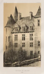 Arquitectura Pintoresca o Monumentos del Siglo XV. y XVI. Siglos: Castillos de Francia de los Siglos XV y XVI: Pl.100, Château de Saligny (Alliers)