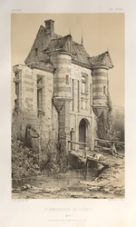 Arquitectura Pintoresca o Monumentos del Siglo XV. y XVI. Siglos: Chateaux De France de los siglos XV y XVI: Pl. 23 Comandancia de Launay (Yonne)